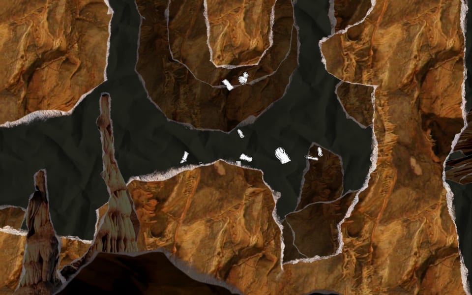 Gameplay screenshot from And Yet It Moves: splattered.