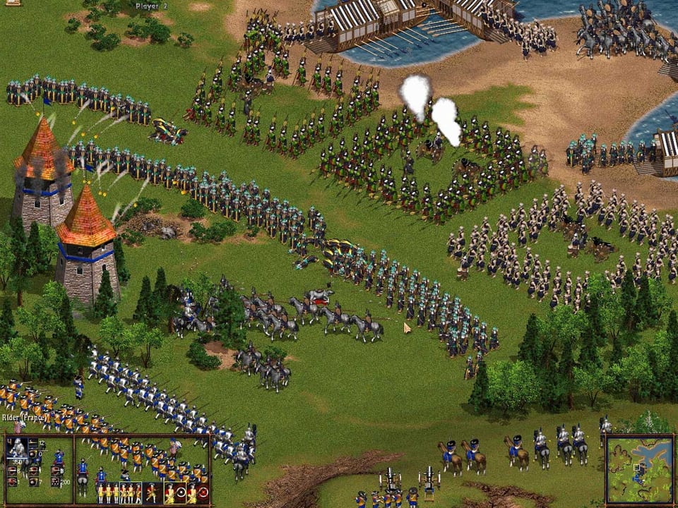 Gameplay screenshot from Cossacks: European Wars: Battle.