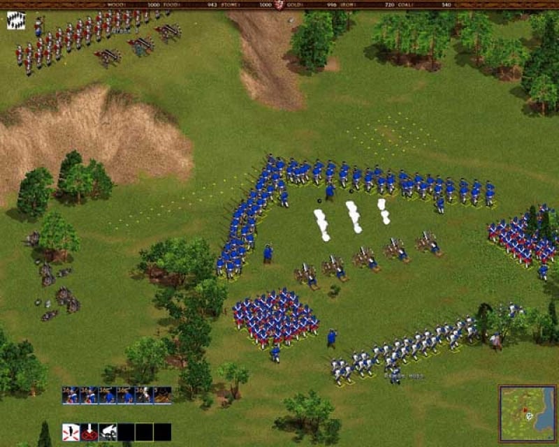 Gameplay screenshot from Cossacks: European Wars.