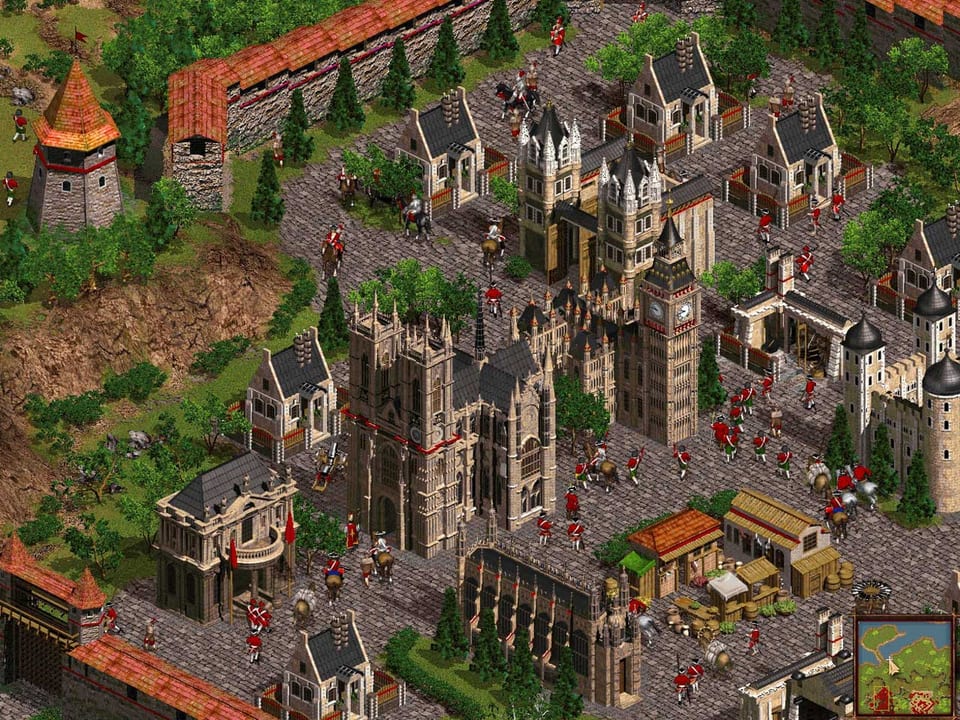 Gameplay screenshot from Cossacks: European Wars: England.