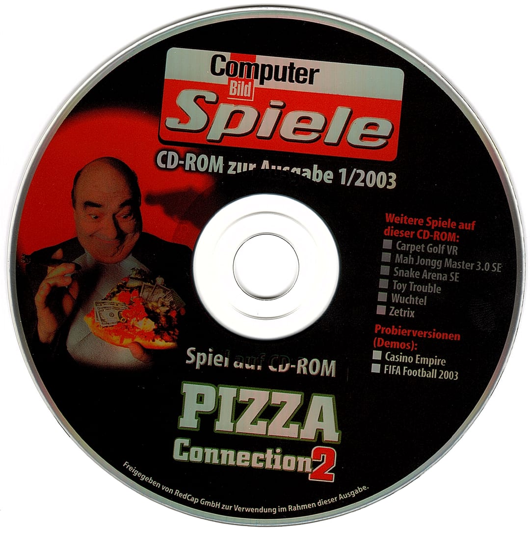 Disc face for Computer Bild Spiele issue CBS012003.