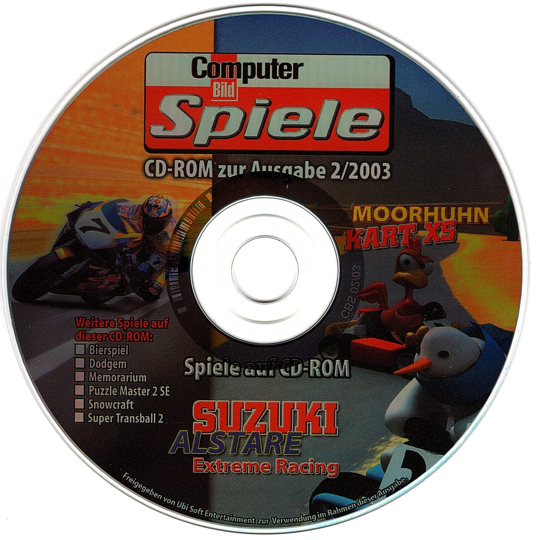 Disc face for Computer Bild Spiele issue CBS022003.