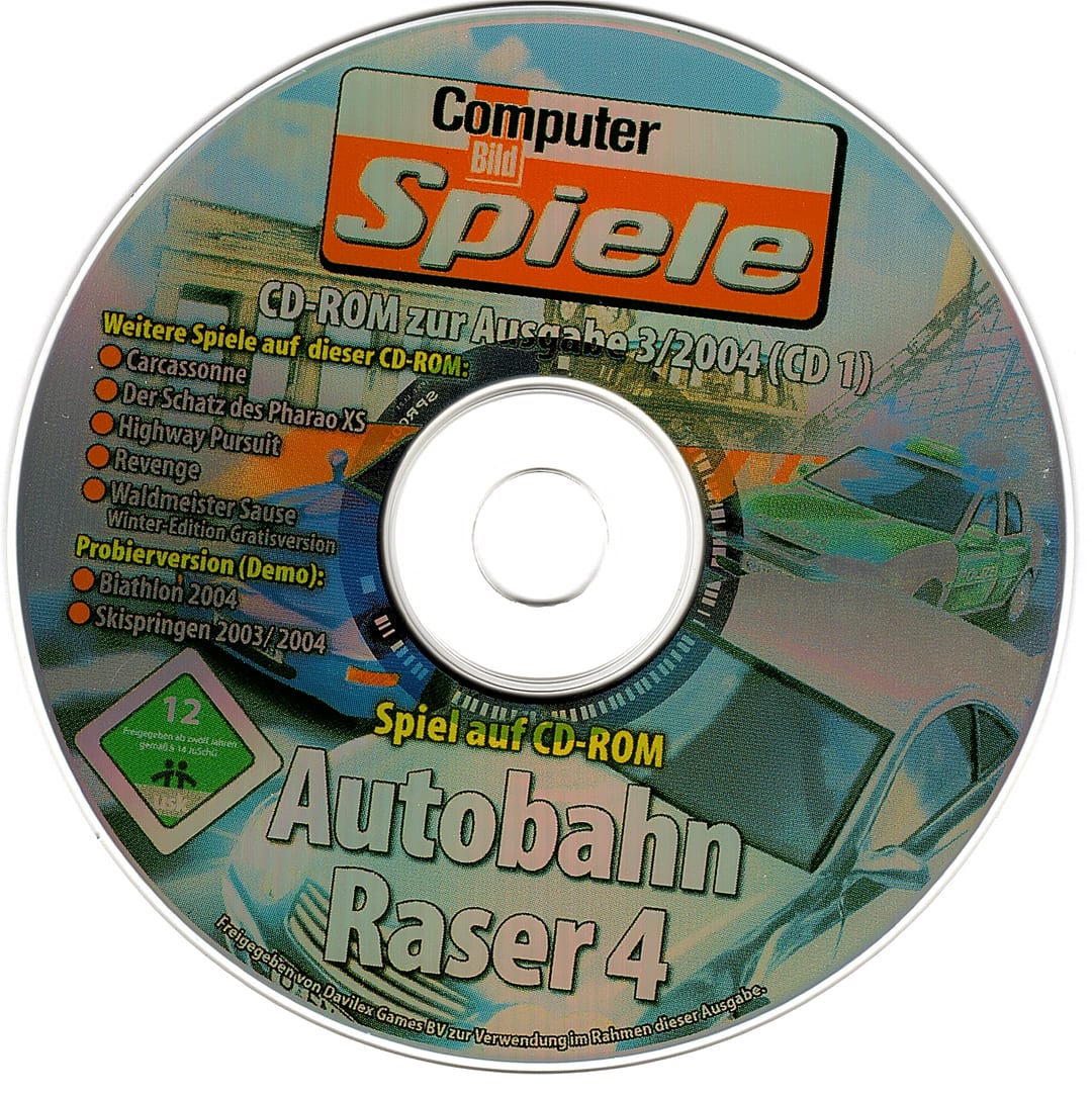 Disc face for Computer Bild Spiele issue CBS032004 (CD1).