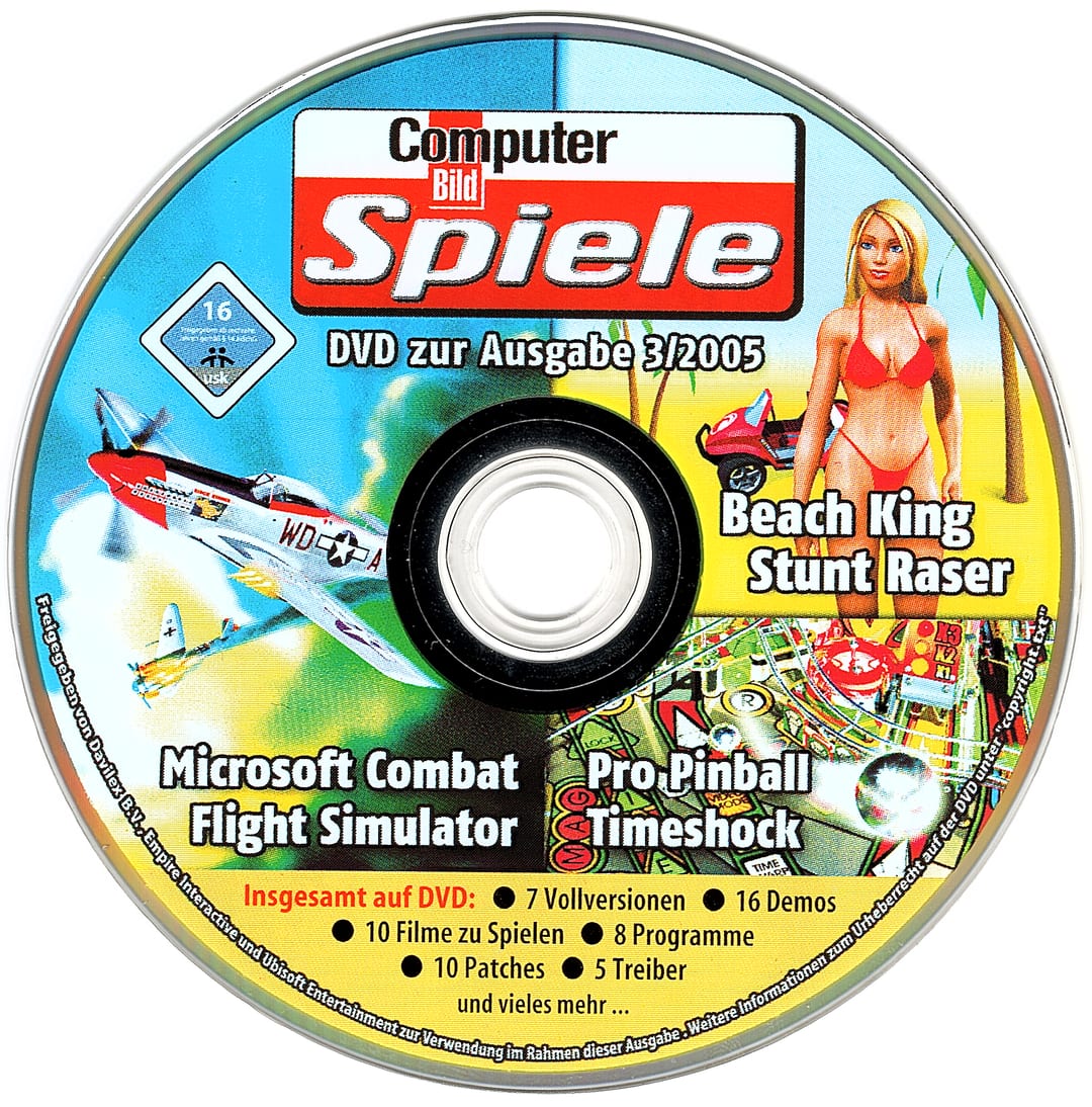 Disc face for Computer Bild Spiele issue CBS032005DVD.