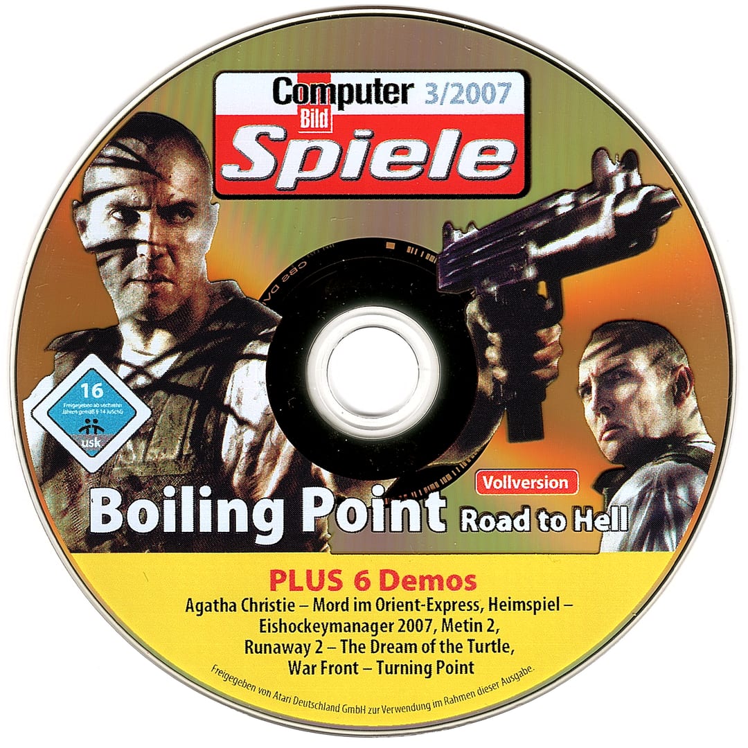 Disc face for Computer Bild Spiele issue CBS032007DVDGold.