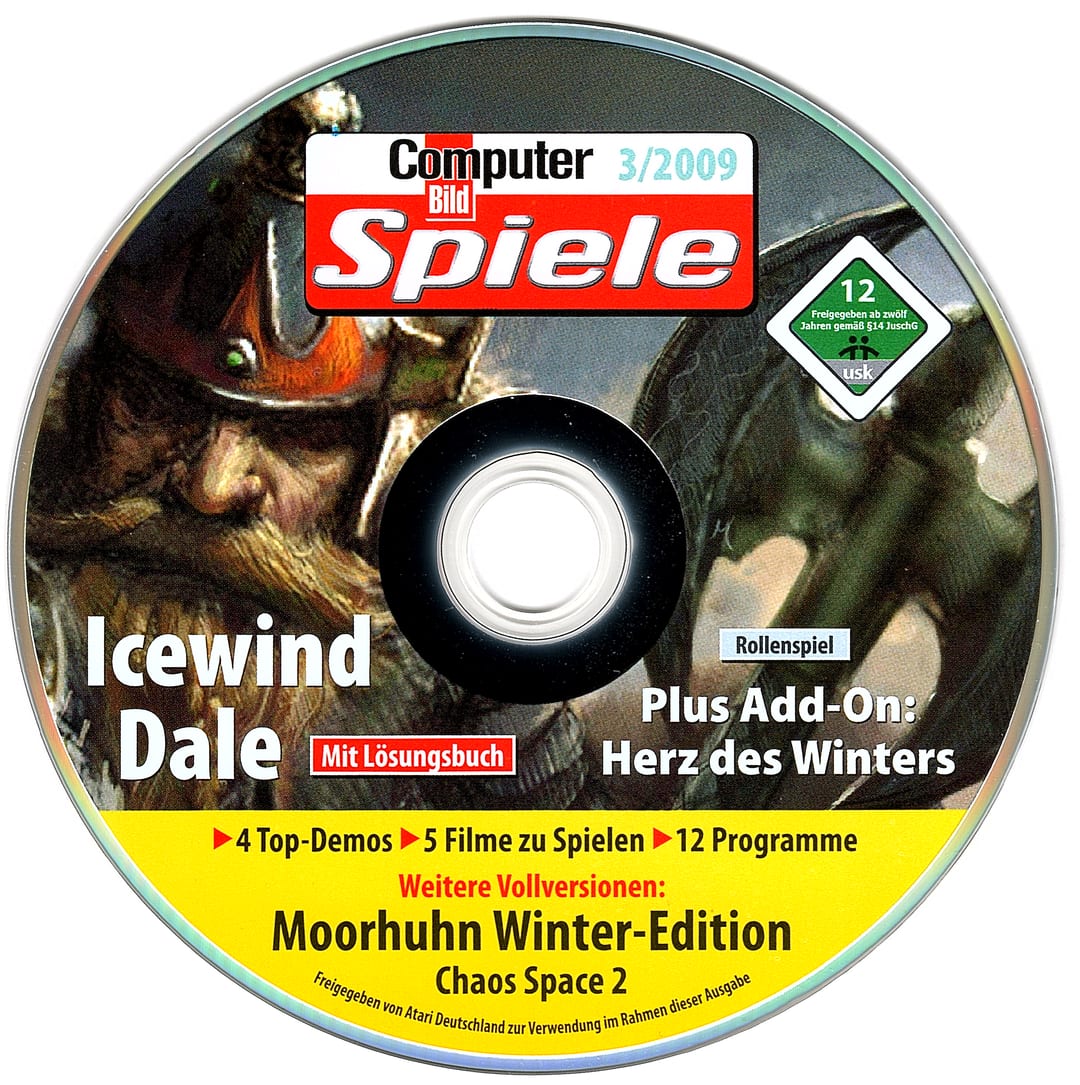 Disc face for Computer Bild Spiele issue CBS032009DVD.