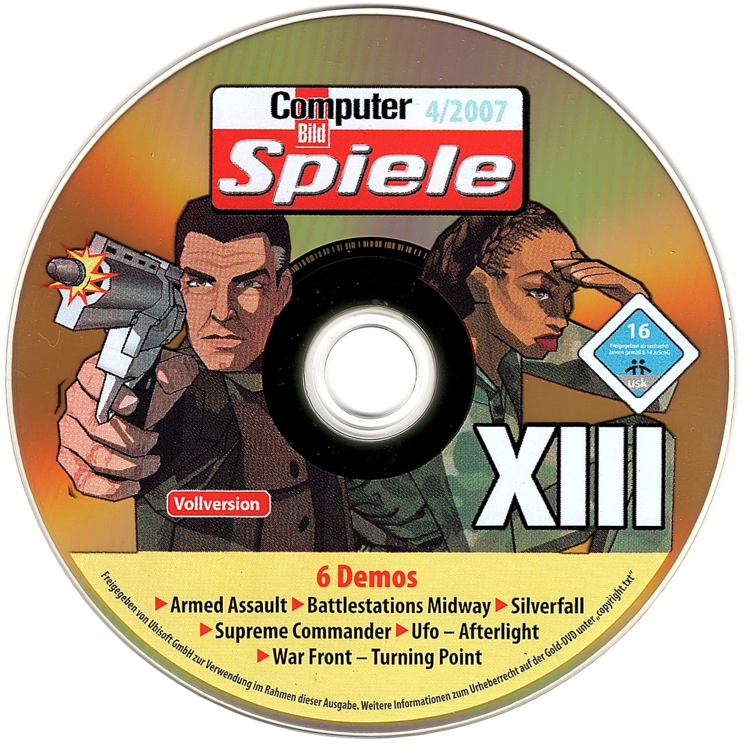 Disc face for Computer Bild Spiele issue CBS042007DVDGold.