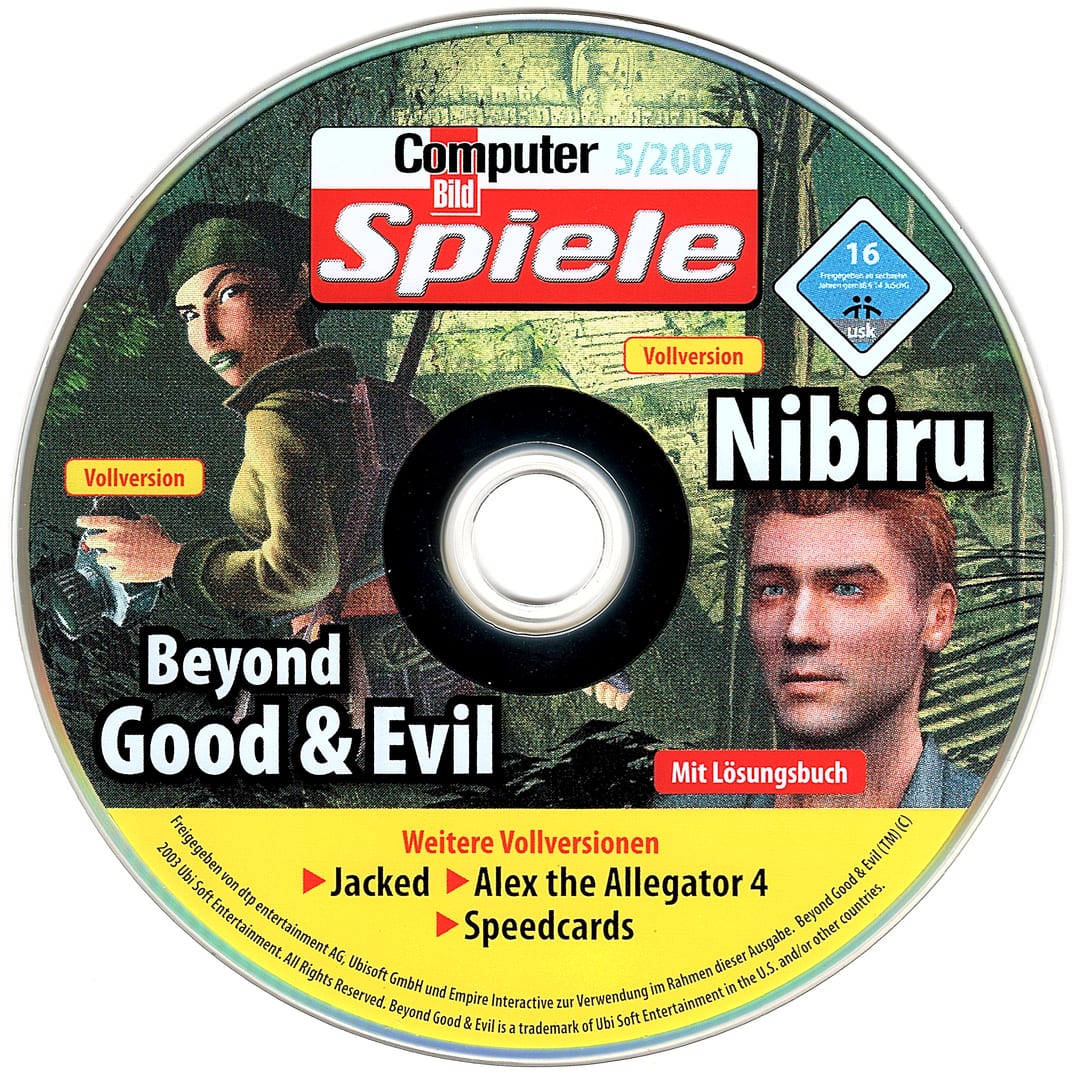 Disc face for Computer Bild Spiele issue CBS052007DVD.