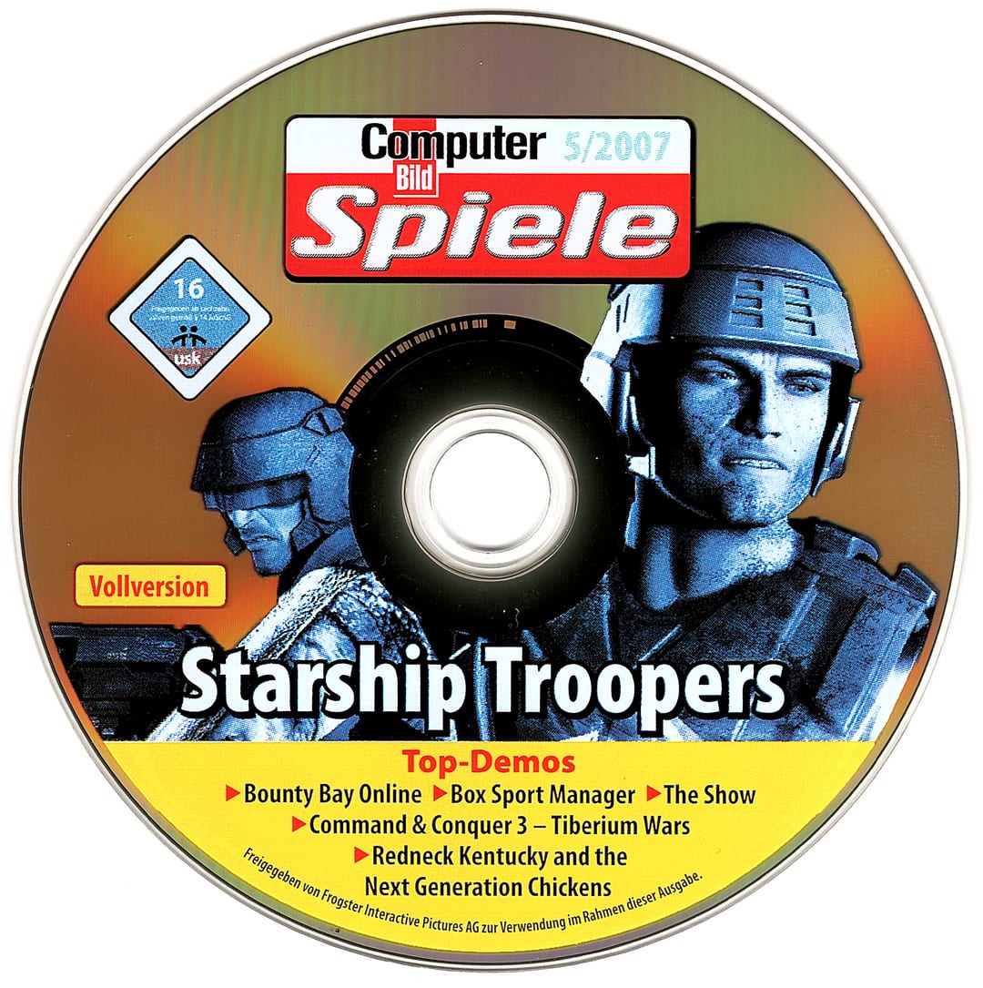 Disc face for Computer Bild Spiele issue CBS052007DVDGold.