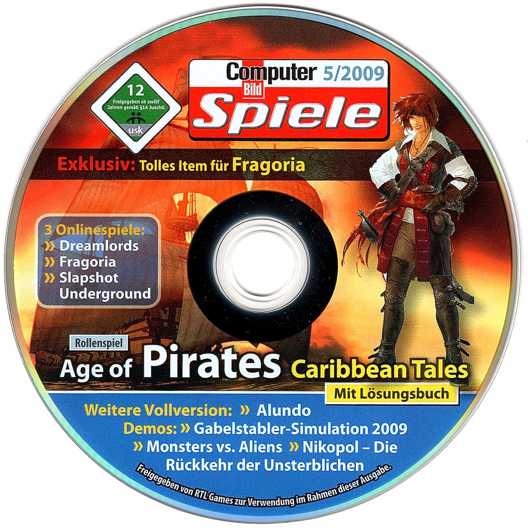 Disc face for Computer Bild Spiele issue CBS052009DVD.
