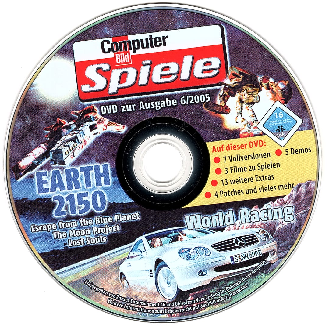Disc face for Computer Bild Spiele issue CBS062005DVD.