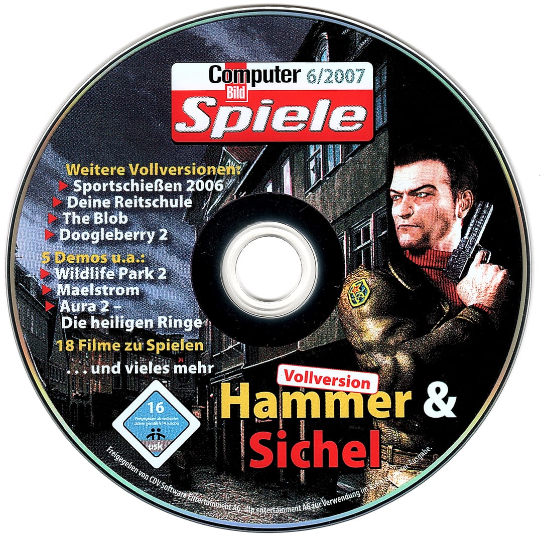Disc face for Computer Bild Spiele issue CBS062007DVD.