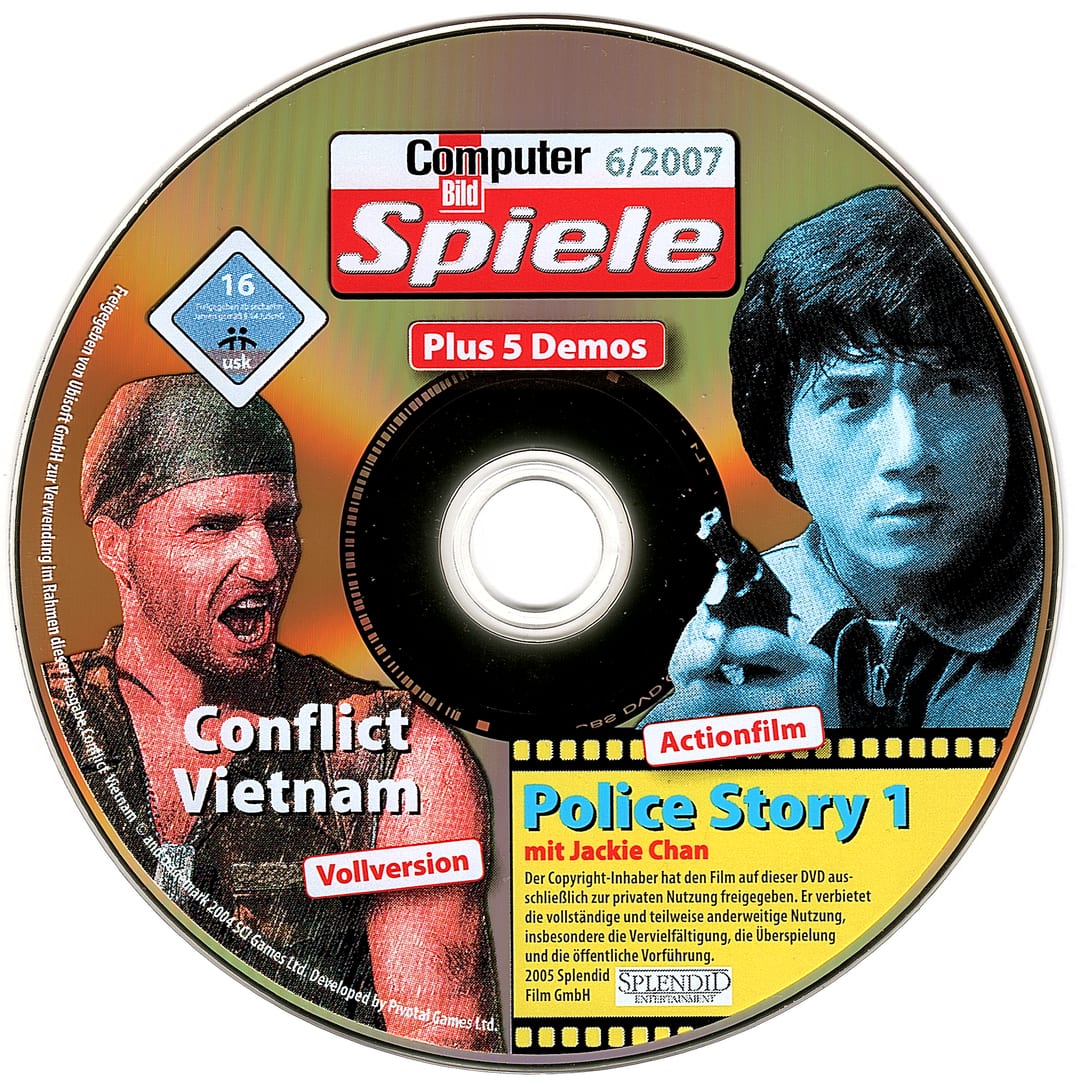 Disc face for Computer Bild Spiele issue CBS062007DVDGold.