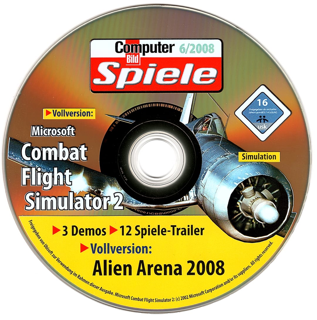 Disc face for Computer Bild Spiele issue CBS062008DVDGold.