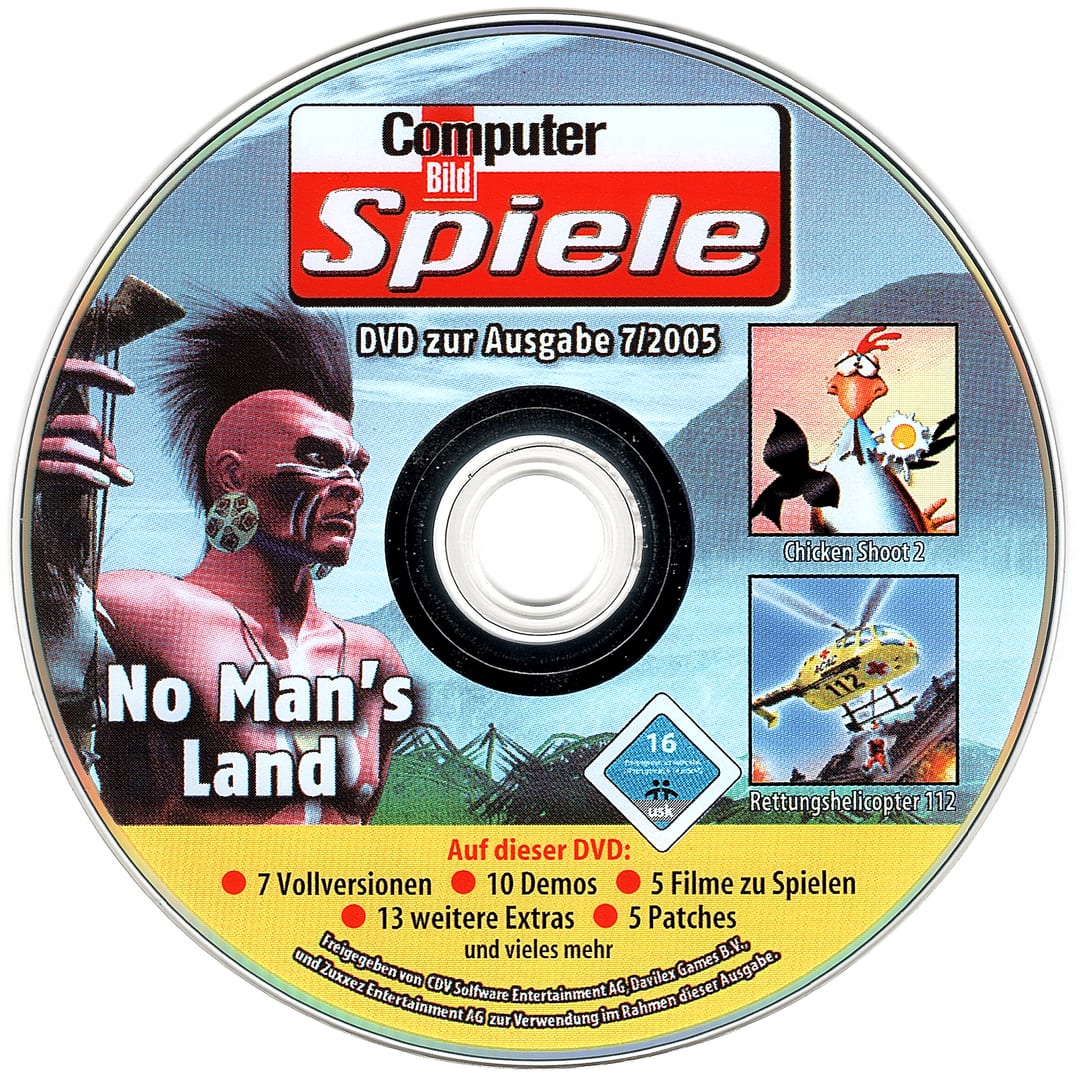 Disc face for Computer Bild Spiele issue CBS072005DVD.