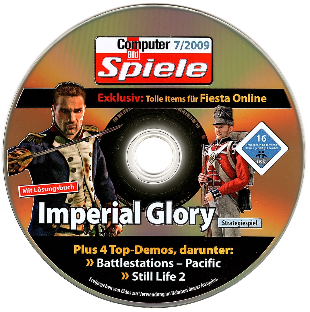 Disc face for Computer Bild Spiele issue CBS072009DVDGold.