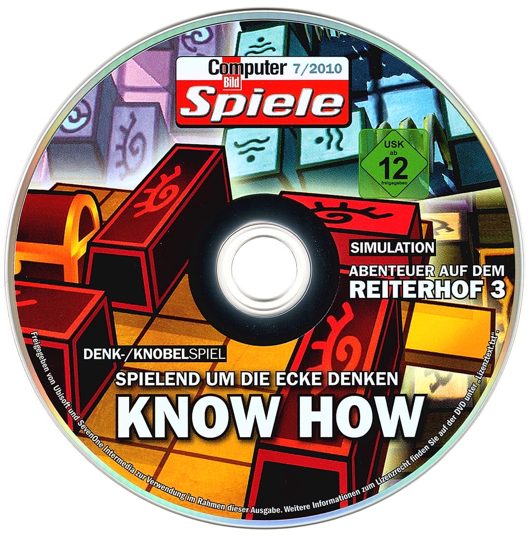 Disc face for Computer Bild Spiele issue CBS072010DVD.