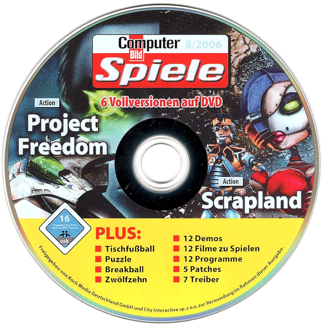 Disc face for Computer Bild Spiele issue CBS082006DVD.