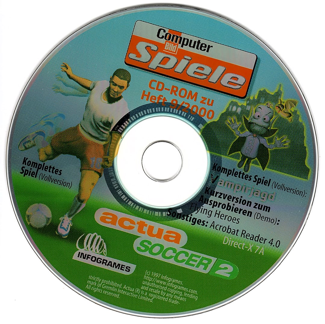 Disc face for Computer Bild Spiele issue CBS092000.