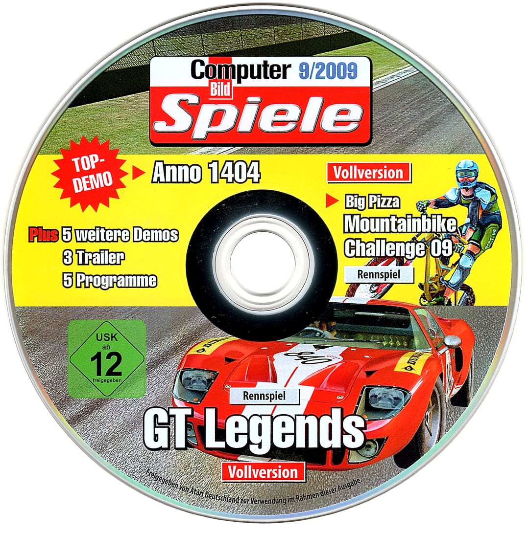 Disc face for Computer Bild Spiele issue CBS092009DVD.