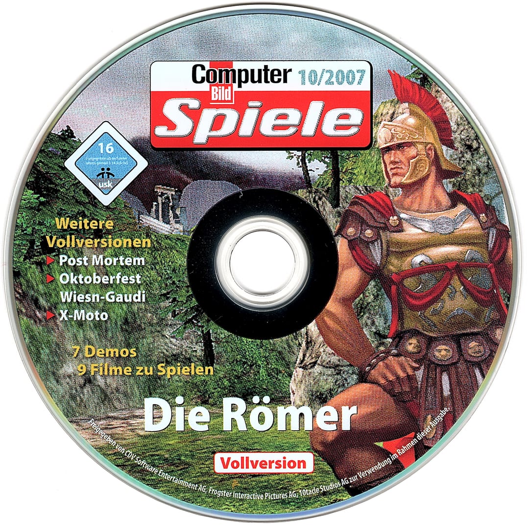 Disc face for Computer Bild Spiele issue CBS102007DVD.