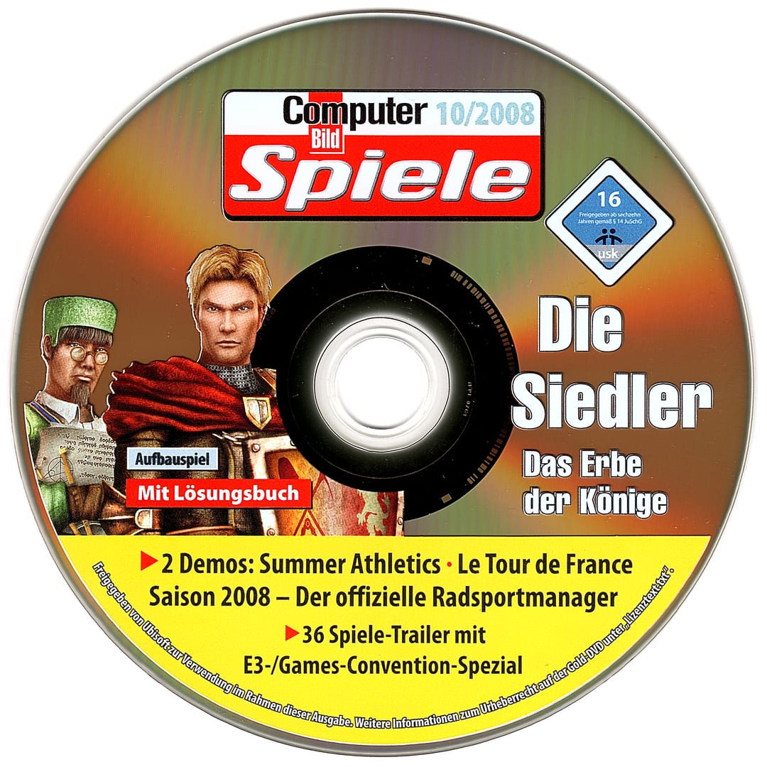 Disc face for Computer Bild Spiele issue CBS102008DVDGold.