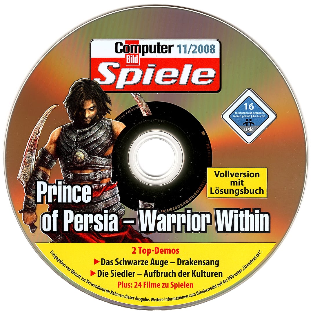 Disc face for Computer Bild Spiele issue CBS112008DVDGold.