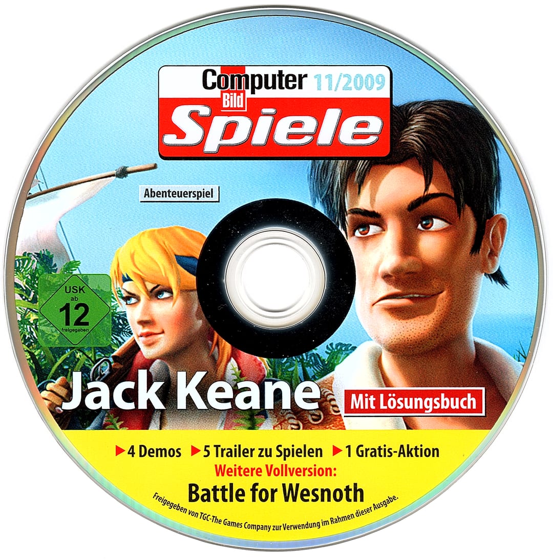 Disc face for Computer Bild Spiele issue CBS112009DVD.