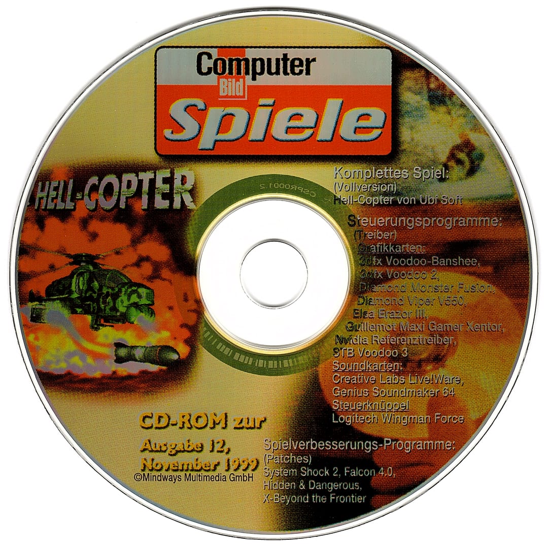 Disc face for Computer Bild Spiele issue CBS121999.