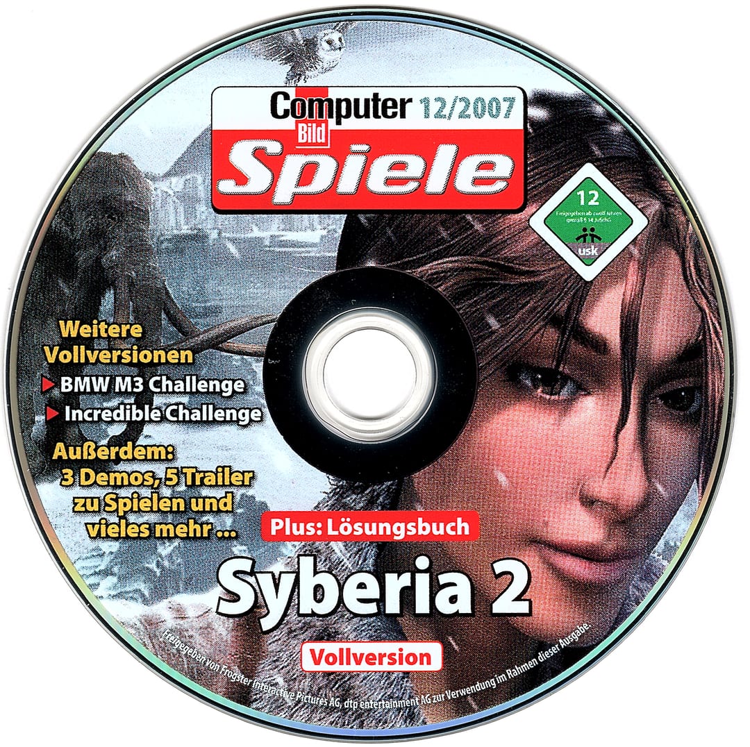 Disc face for Computer Bild Spiele issue CBS122007DVD.