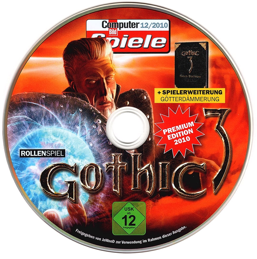 Disc face for Computer Bild Spiele issue CBS122010DVDGold.